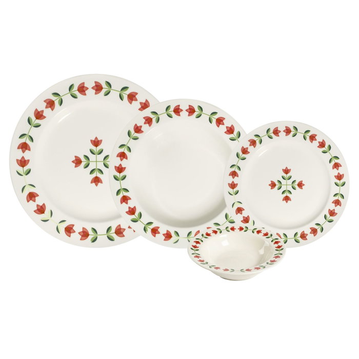 Hermia Rosalie Bonsai Juego de Cena de 24 Piezas Multicolor
